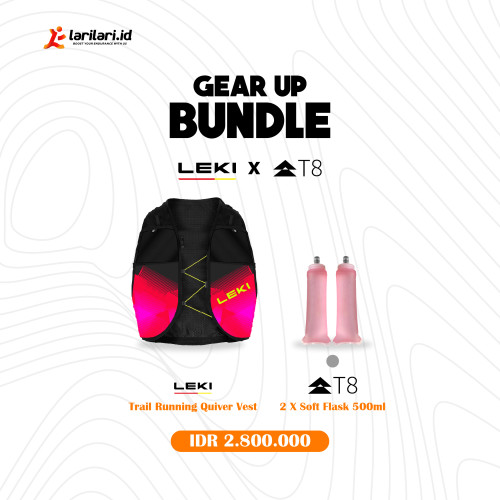 Gear Up Bundle - Vest Leki 6L + 2 Softlask T8 500ml